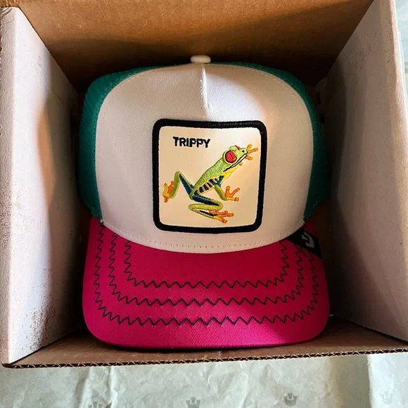 Goorin Bros Trucker Hat TIED TRIPPY FROG Drop NEW WITH TAG LIMITED EDITI… - Picture 6 of 8